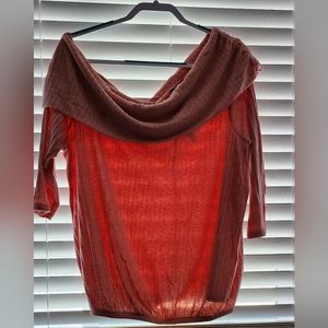 Lane Bryant off one shoulder blouse